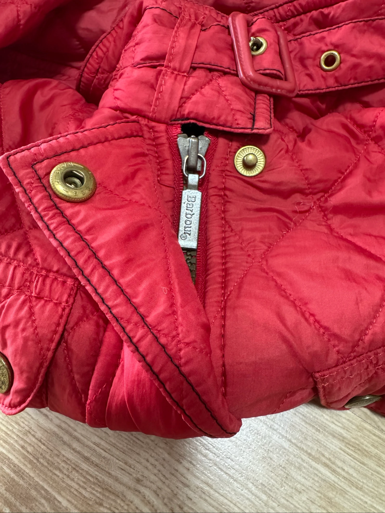 Barbour vintage jaqueta vermelha elegante tamanho M – photo 10